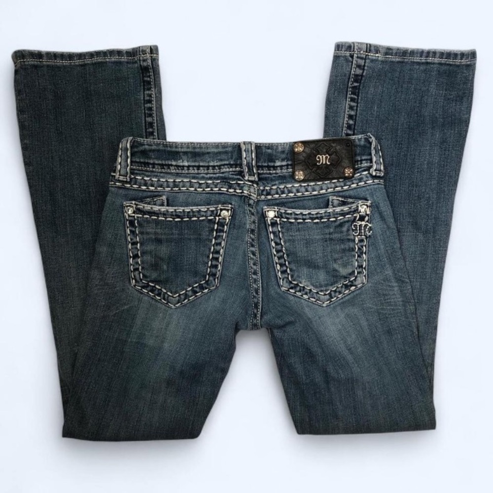 Miss Me Denim Jeans with Silver Accents